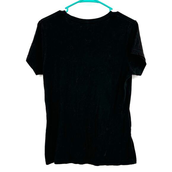 Alstyle Size Large Short Sleeve Crewneck T-Shirt Black Firefly Print‎ Activewear - Picture 2 of 4